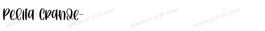 Pelita Grande字体转换